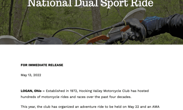 Hocking Valley Motorcycle Club to Host Adventure Ride and AMA National Dual Sport Ride